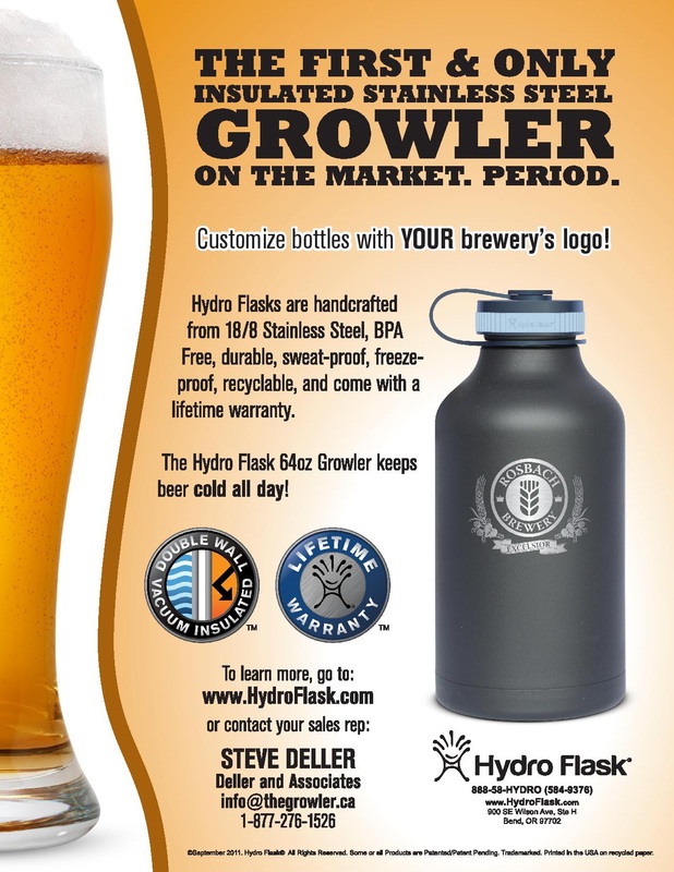 the first insulated stainless steel growler in Canada!